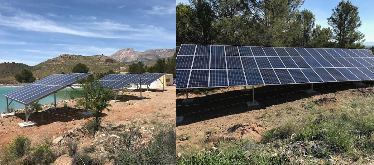 Insalación fotovoltaica bombeo solar de agua